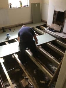 New Joist & floorboard Installation following woodworm and dry rot treatment