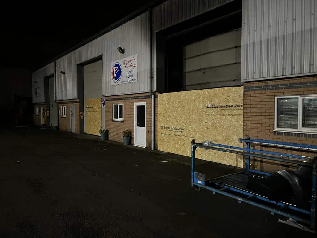 Emergency Boarding Stafford, After we were called out by the West Midlands fire services (2)