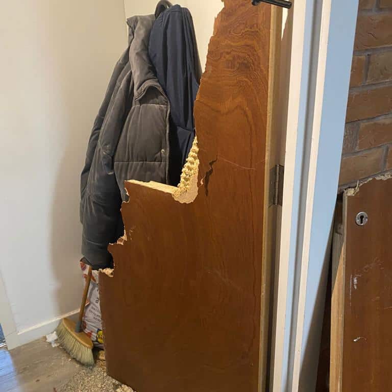 Emergency Fire Door Replacement, Due to forced entry