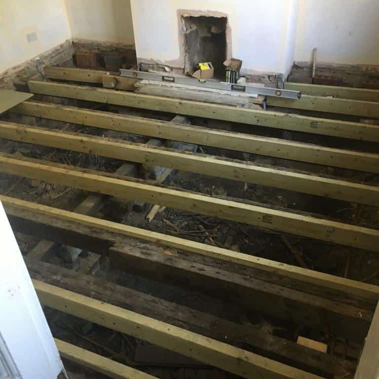 Joist installation and Woodworm treatment Joist installation and Woodworm treatment
